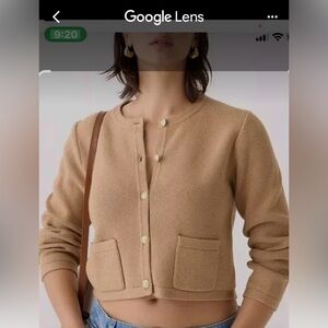 J Crew Emile Sweater Lady With Gold Button Size S NWT